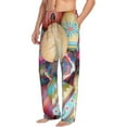 thumbnail image 2 of Daiia Easter Eggs Men's Sleep Pant with Pockets and Drawstring,Pajama Pants-Medium, 2 of 9