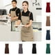 thumbnail image 2 of Delantal genérico de cocina impermeable con uniforme de trabajo, regalo para barbacoa, color verde., 2 of 9