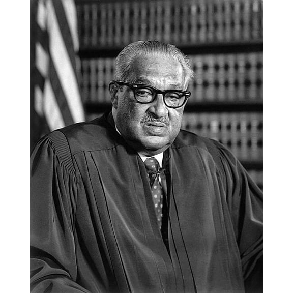 Thurgood Marshall Supreme Court Justice Style - A - 12x18 Inch Laminated Aviation Poster - Stunning Detail and Bold Colors