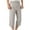 Gray, variant on Wyobmus Mens Cotton Linen Capris Long Elastic Shorts Ultra-Thin Below Knee Shorts 3/4 Elastic Waist Casual Shorts With Pockets,XL-5XL Blue