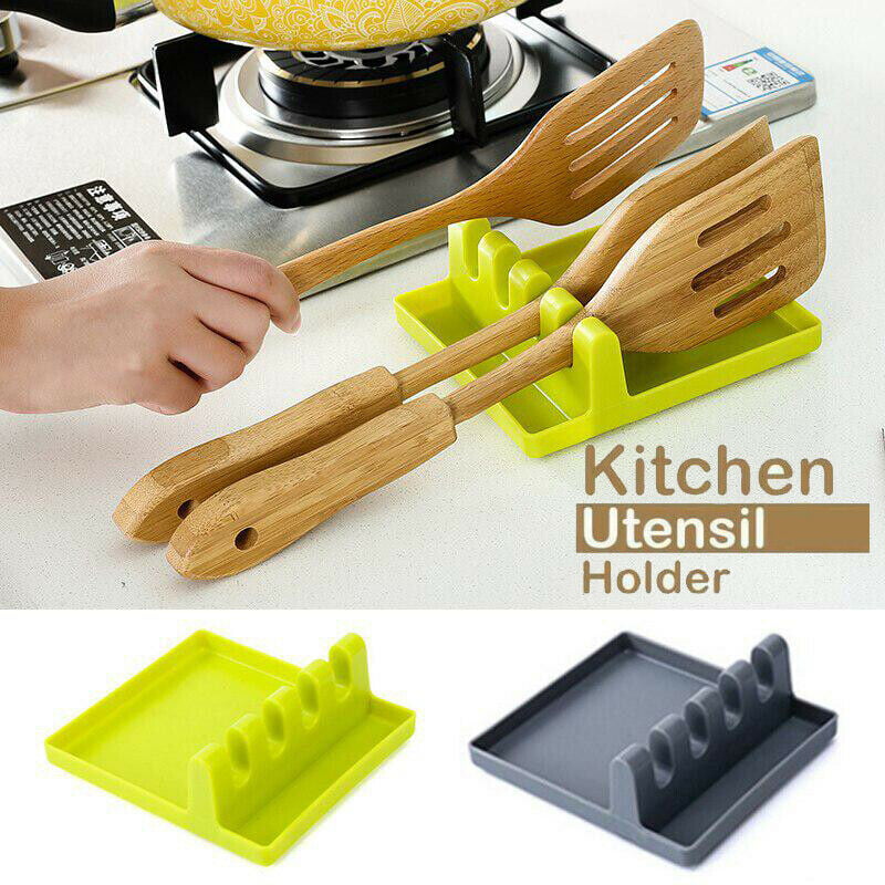 Spoon Rest Heat Resistant Spatula Rack Cooking Stand Tool Holder Pot lid Utensil 