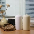 thumbnail image 2 of Mainstays Unscented 2PK White Pillar Candles, 2 of 8