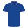 thumbnail image 1 of Awdis - Polo Diseño a Rayas de Elástico para Hombre (Blanco/Azul marino), 1 of 2