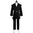 thumbnail image 4 of Traje de Túnica JAMW Conjunto completo de cosplay de Halloween con capucha Negro XL, 4 of 5