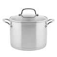 thumbnail image 1 of KitchenAid Marmite à Soupe en Acier Inoxydable à Base 3 Plis avec Couvercle, 8 Pintes, Acier Inoxydable Brossé, 1 of 5