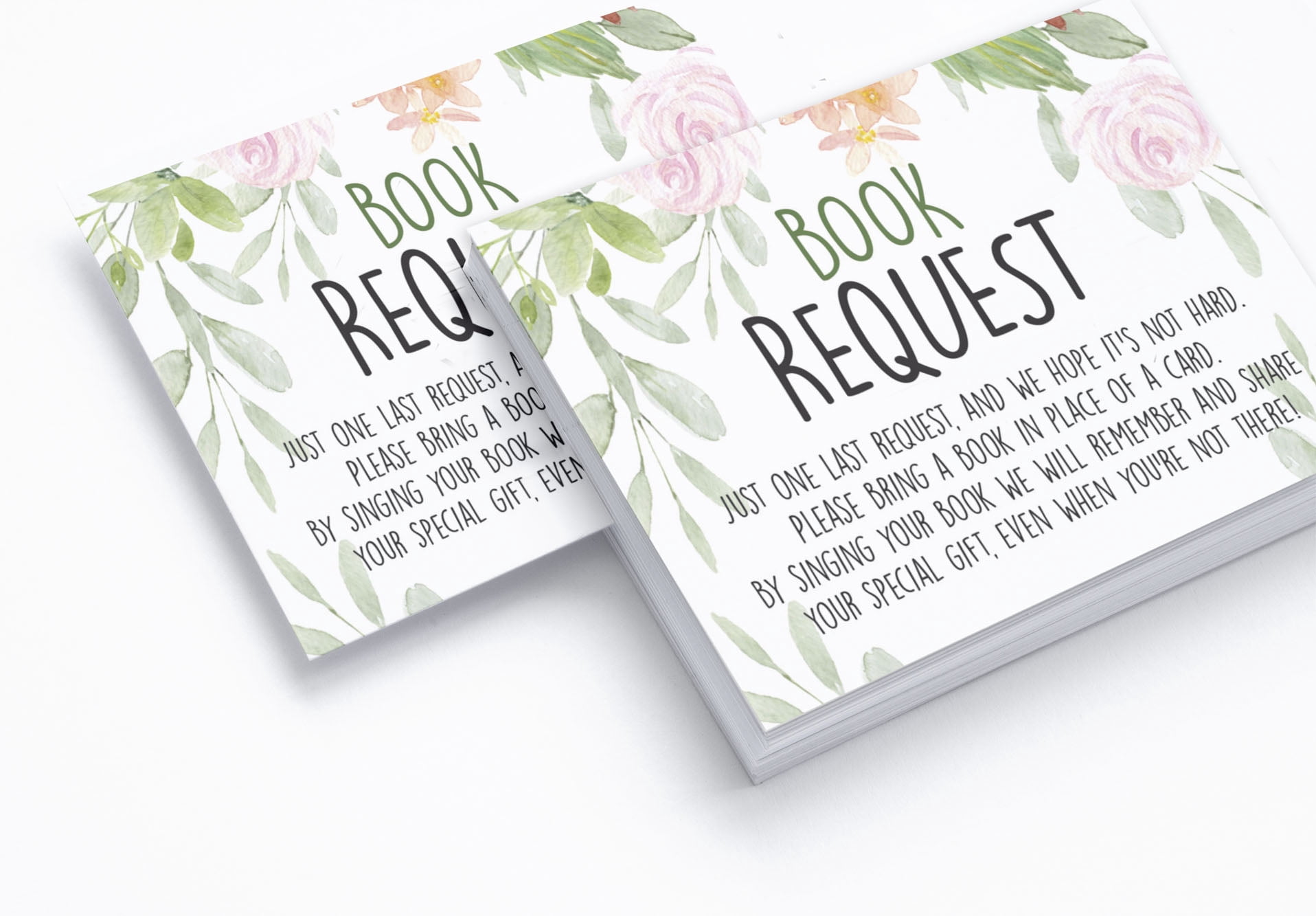 Inkdotpot Set Of 30Floral Baby Shower Invitations-Diaper Raffle Tickets And Baby Shower Book Request Cards Gender Neutral Invites Its A Boy Its A Girl