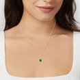 thumbnail image 2 of Canaria 1.50 Carat Emerald Pendant Necklace in 10kt Yellow Gold, Women's, Adult, 2 of 5