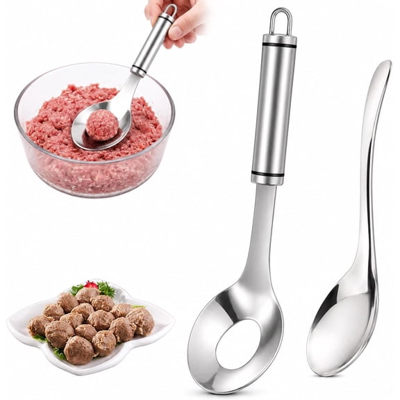 Meatball Spoon,Stainless Steel Meatball Maker Scoop,Meat Ball Maker Tool