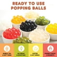 thumbnail image 2 of Fanale Popping Boba Pearls Watermelon Flavor | Bursting Fruit Juice Bubble Tea Topping for Shakes, Desserts, and Smoothies | 7 lb Tub (Pack of 4) | FPB015-CS, 2 of 7