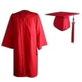 thumbnail image 1 of 2022 Adult Zip Closure University Academic Graduation Gown Robe Mortarboard Cap, 1 of 5