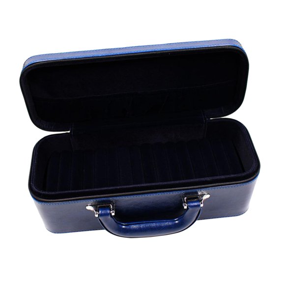 Bangle Box, Shows with 15 Slot Inserts Organizer Display Tray Storage Holder for Blue