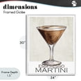 thumbnail image 4 of Stupell Industries Contemporary Sophisticated Espresso Martini White Framed Giclee Art, 24 x 30, by Kim Allen, 4 of 8