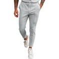 thumbnail image 5 of Mens Sweatpants Outdoor Fleece Men's Pants with Elastic Waistband Casual Active Straight Wide Leg Sweatpants Men Deal Of the Day, 5 of 5