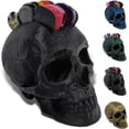 thumbnail image 2 of Skull Shape Guitar Plectrum Holder - Rock & Roll Inspired, Hand-Painted Design, Versatile Accessory for Musicians (10x7x6cm), 2 of 8