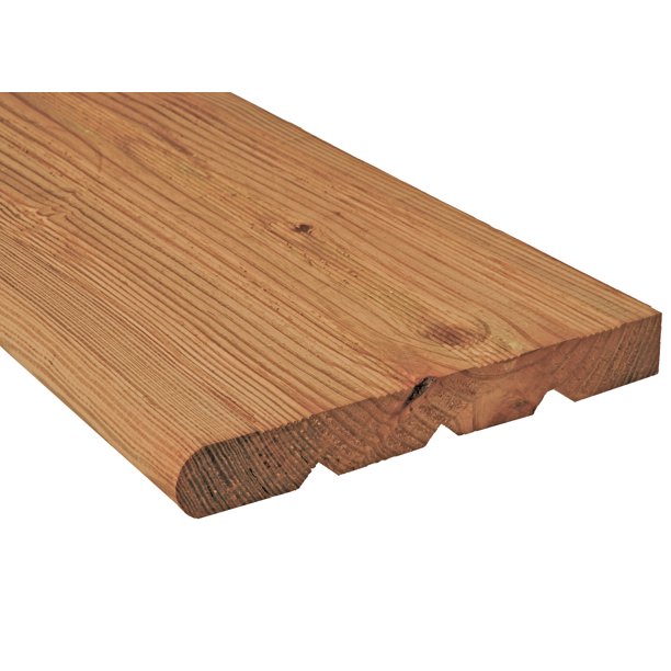 PressureTreated CedarTone Wood Stair Step Tread, 2 in. x 12 in. x 4