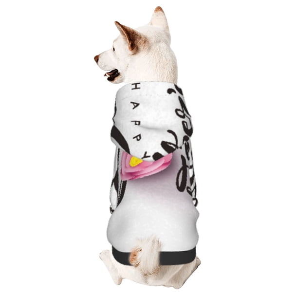 Balery Happy Mother's Day (3) Sudadera con Capucha para Perros Pequeños – Ropa para Mascotas, Disfraz para Perros y Gatos, Ideal para Fiestas y Cosplay-XX-Large