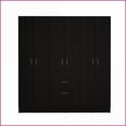 thumbnail image 4 of Armoires, Modern Black Wengue & White 1 Drawer 7 Door 8 Shelf | Wenge | Particle Board, 4 of 7