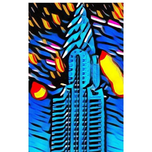 New York City Chrysler Building Art Journal: Art Painting Journal, (Paperback)