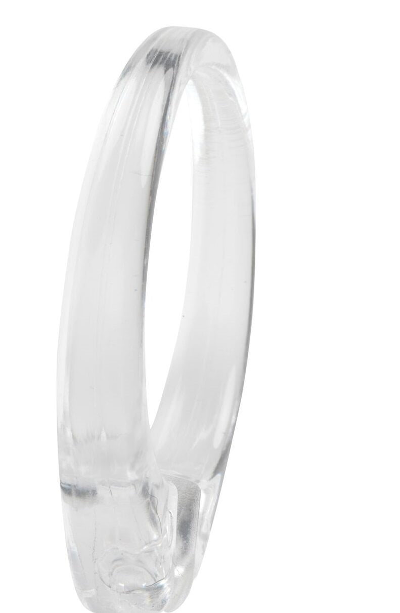 Snap type plastic shower curtain hooks in Super Clear set of 12