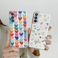 thumbnail image 3 of Clear Case Compatible with Samsung Galaxy S23 Plus Cute Heart Transparent Shockproof Case for Girls, 3 of 6