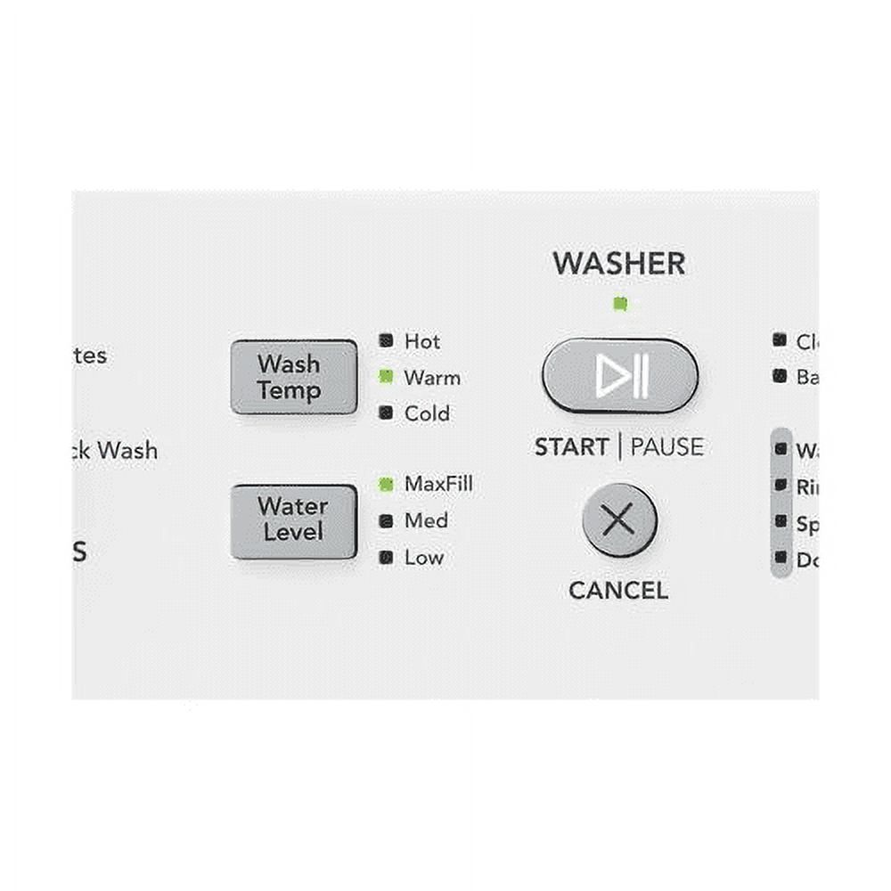 Frigidaire FLCE7522AW 27 Electric Laundry Center with 3.9 cu. ft. Washer Capacity 5.6 cu. ft. Dry Capacity 10 Wash Cycles 10 Dry Cycles in White