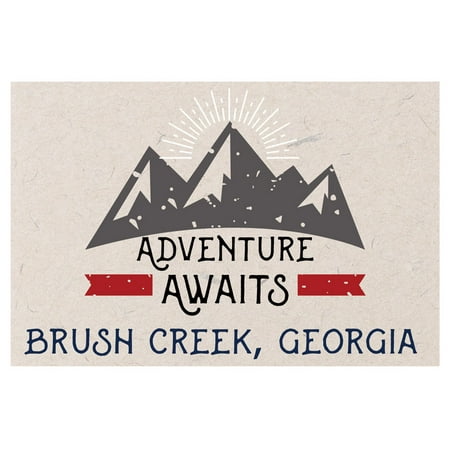 

Brush Creek Georgia Souvenir 2x3 Inch Fridge Magnet Adventure Awaits Design