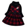 thumbnail image 2 of LSLJS Girl Baby Robe à Manches Longues Épaissie en Cachemire, Jupe à Col Montant pour Garder au Chaud, Robe pour Enfants, 2 of 4