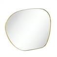 thumbnail image 3 of TEHOME Bertlinde Contemporary and Farmhouse 40x30'' Gold Metal Framed Asymmetrical Mirror Irregular Mirror, 3 of 9