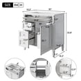 thumbnail image 2 of Harper & Bright Designs 30" Bathroom Vanity with Sink, Bathroom Storage Cabinet with Drawers, Single Sink Bathroom Vanity, White, 2 of 19