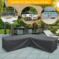 thumbnail image 2 of STARTWO Patio V-Shaped Furniture Sectional Sofa Cover Thickened 600D Heavy Duty Waterproof Outdoor Cover, 2 of 6
