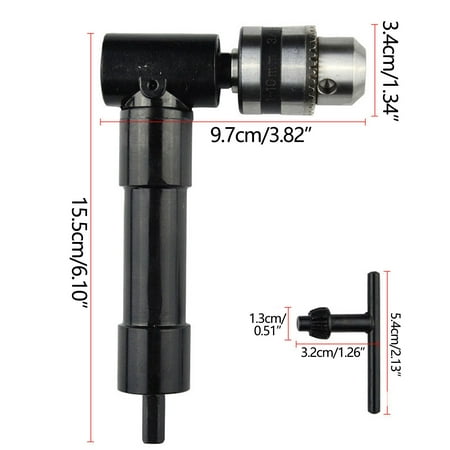 

90-degree Right-angle Electric Drill Three-jaw Chuck Corner Device Multi-function Multi-purpose Alloy Electric Right-angle Corner Device Clearance Sale