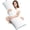 White, variant on Galenzoov 20x54 Long Body Pillow for Adults - Firm Body Pillow Insert with Shredded White Memory Foam, Soft Support for Side Sleeping, Pregnant Women, Washable White
