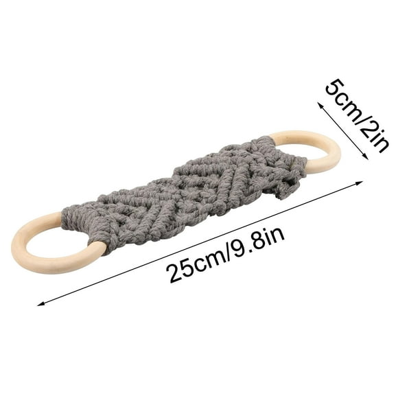 Toalla de cocina colgante, percha de toalla de ganchillo, percha decorativa para toalla, anilla de lazo para cocina, baño, inodoro