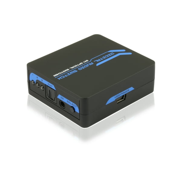 Toslink SPDIF Digital Optical Audio Switch with Remote Control (3 Port