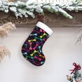 thumbnail image 6 of Bingfone Colorful Dragonflies Print Personalized Christmas Stocking - Snowman Design Large 18 inch,Family Holiday Season Decor, 6 of 7