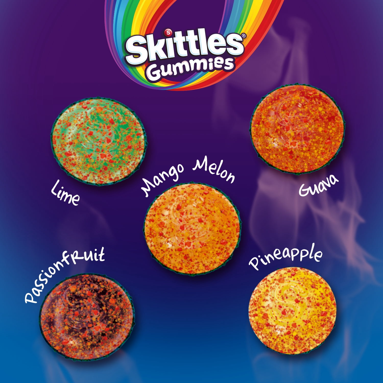 Skittles Gummies Tropical Fuego Gummy Candy, Sharing Size - 12 oz Candy Bag