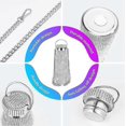 thumbnail image 2 of Bling Cup,Glitter Water Bottle,Stainless Steel Thermal Bling Water Bottle with Chain for Women (silver 500ml), 2 of 5