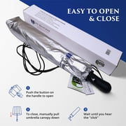 UV Blocker Sun Umbrella Large Wind Resistant Umbrella Auto Open UPF 55+ Sun Protection 58 inch