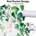 thumbnail image 5 of Alishomtll Kitchen Curtains and Valances Sets Green Floral Print Kitchen Curtains 3 Piece Set 36 Inches Long,Rod Pocket, 5 of 8