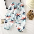 thumbnail image 2 of WRKEKC Kids Sweatpants Summer Print Casual Mosquito Repellent Long Pants for Boys and Girls 18 Months - 12 Years, 2 of 3