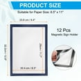 thumbnail image 2 of Soporte de señal magnético 8.5 x 11 pulgadas, 12 Pcs marcos autoadhesivos para pared, ventana, hogar, oficina, tienda, 2 of 7