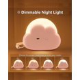thumbnail image 4 of Luz nocturna para bebé, luz nocturna para niños pequeños, con 4 intensidades y correa de silicona, luces nocturnas para niños, lámpara de nube nocturna para lactancia materna, recargable par, 4 of 5
