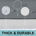 thumbnail image 3 of Buganda Memory Foam Bathroom Rugs, Absorbent Non-Slip Bath Mat for Bathroom, Soft Washable Bath Rug, 24"×47", Dark Grey, 3 of 9