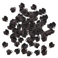 thumbnail image 1 of Colgantes de plástico con forma de flores 100 unids Yuyangstore Negro, 1 of 5