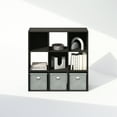 thumbnail image 6 of Furinno PELLI CUBIC Storage Cabinet in Bookcase in Bookshelf in 9-Cube Espresso, 6 of 6