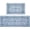 Blue, variant on Marble Kitchen Rugs Non Slip, Silver White Marble Kitchen Mats Cushioned Anti Fatigue, PVC Waterproof Leather Kitchen Rug Modern, Floor Comfort Mat for Kitchen Sink, 18'''' x 30'''' 18'''' x 48 ''''