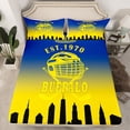 thumbnail image 2 of Erosebridal Eat Sleep Queen Sheet Sets, American Football Bedding Queen Size, Sports Lover Reversible Bed Sheets Queen, Breathable Room Decor, 4-Piece, 2 of 7