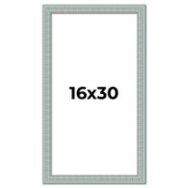 16x30 Frame Blue Teal Distressed Solid Wood Picture Frame | 1.625 Inch Moulding Width | Sonoma Blue