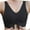 Black, variant on Nursing Bras for Breastfeeding Plus Size Solid Color Wave Lace Wireless Soft Support Together Daily Bra,Antibacterial Fabric Nursing Bras Green,XL