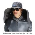 thumbnail image 2 of Sombrero Sombrero Simple al aire libre ala grande protector solar sombrero de pesca gorra de senderismo de viento grande, 2 of 5